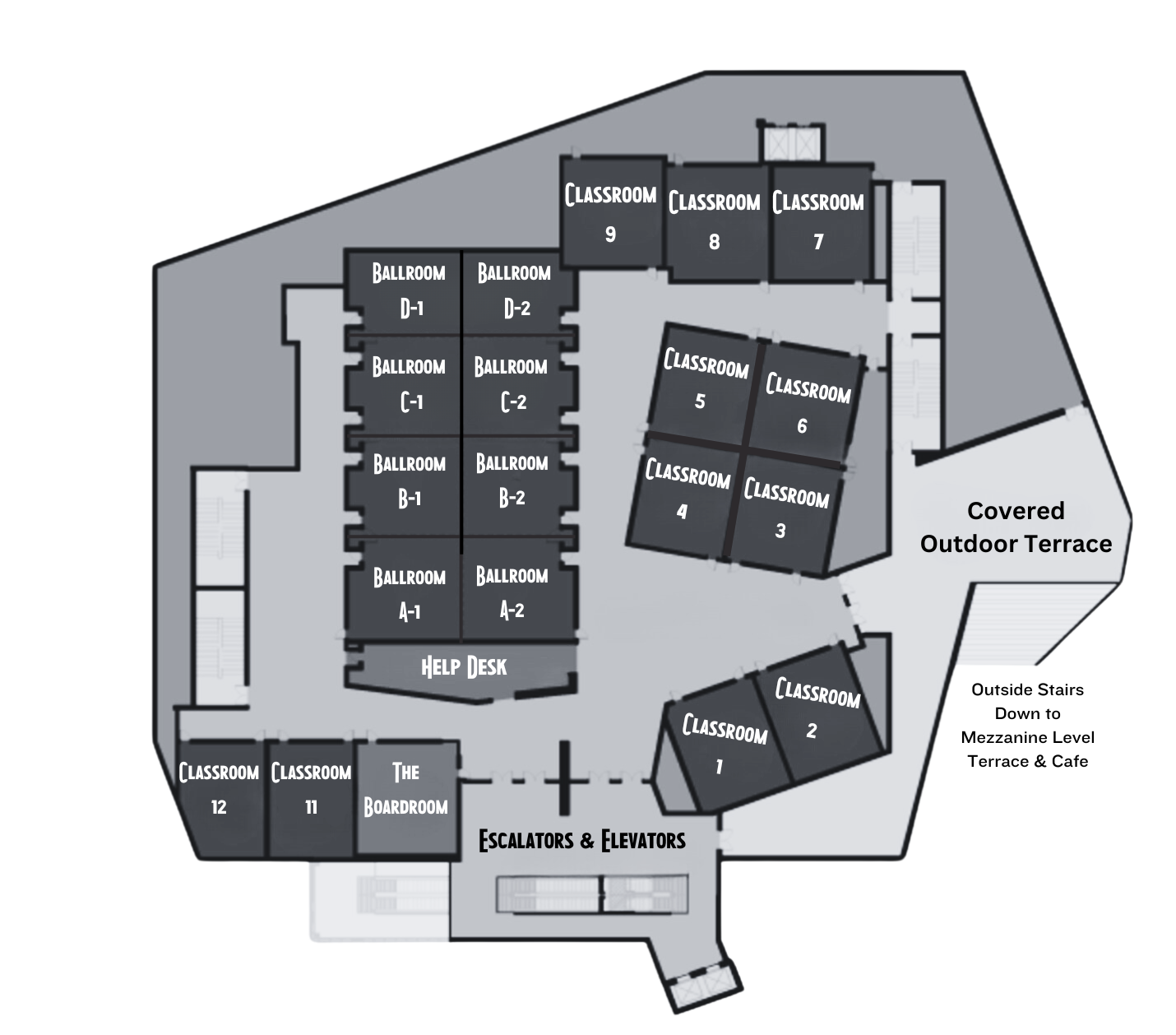 ICC Classroom layout map