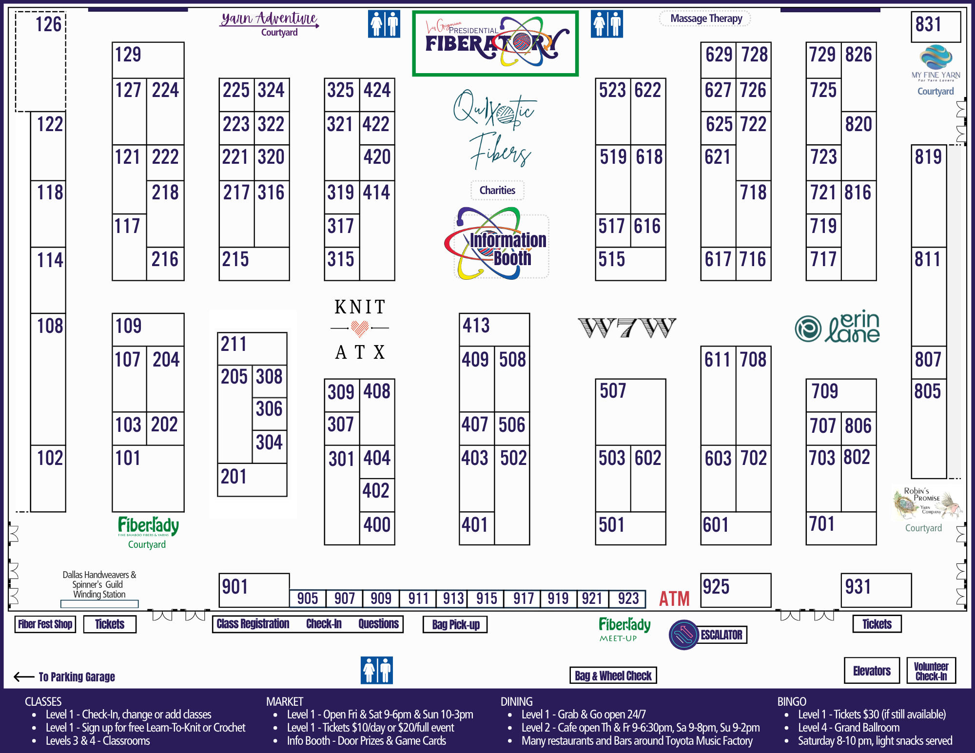 2026 DFW Fiber Fest Market Map