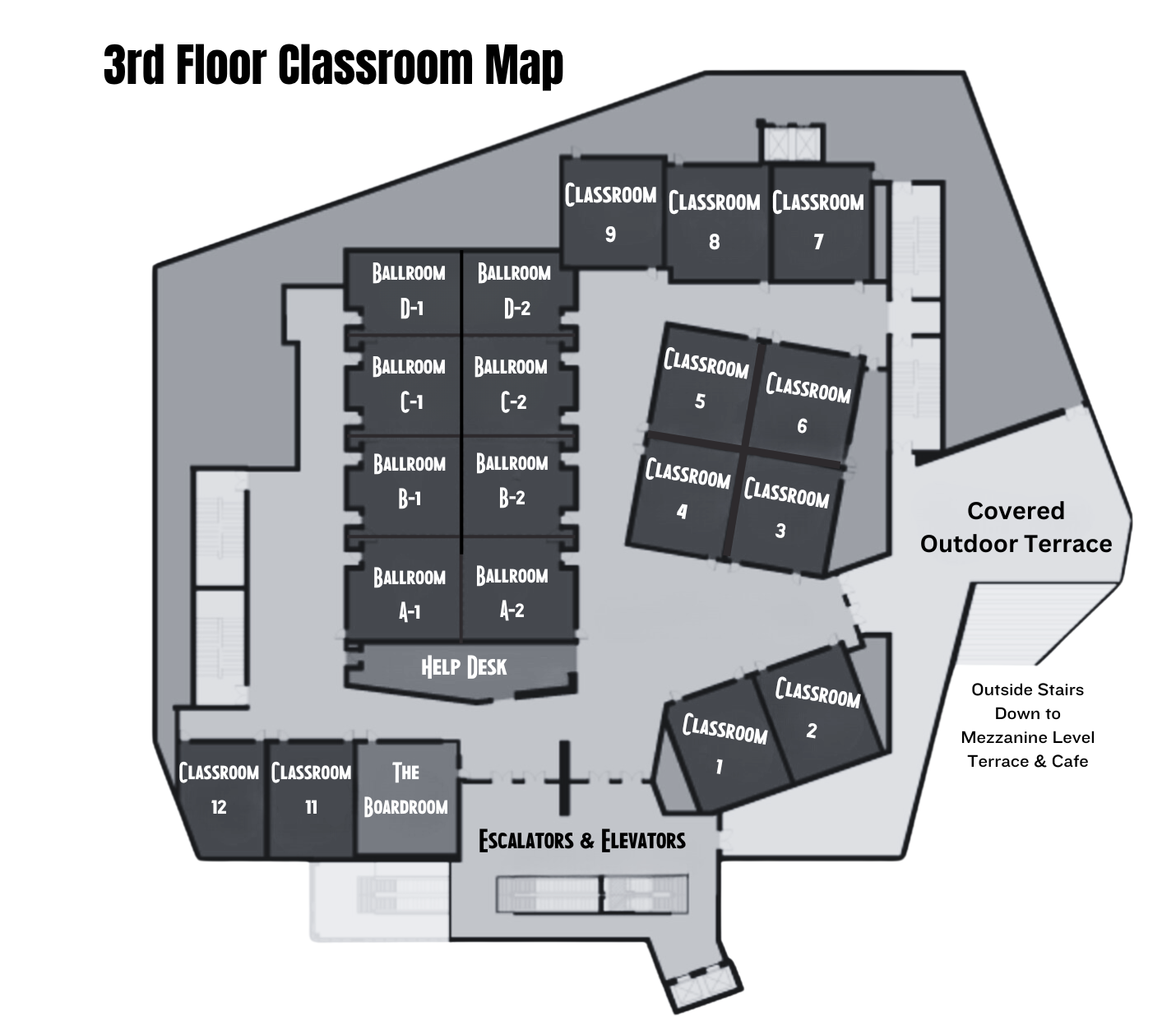 ICC 3rd floorClassroom layout map